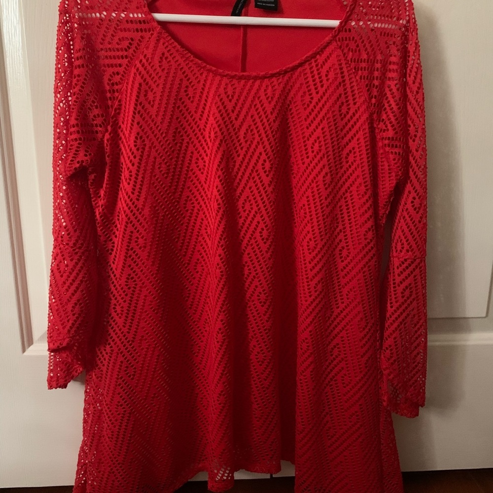 New Directions lace tunic